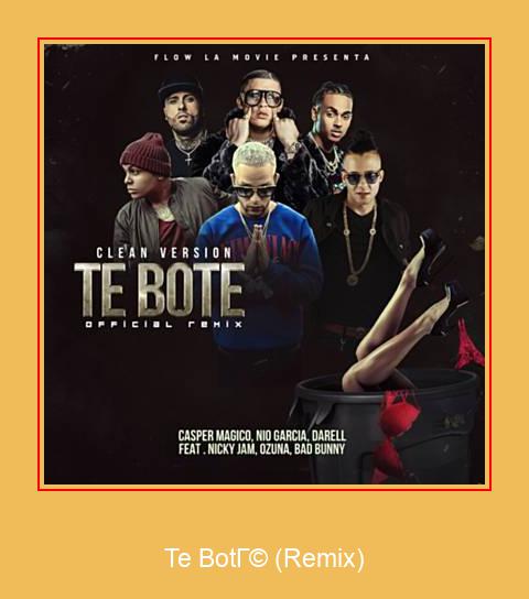 Te Boté (Remix) Samsung Ringtone تنزيل مجاني