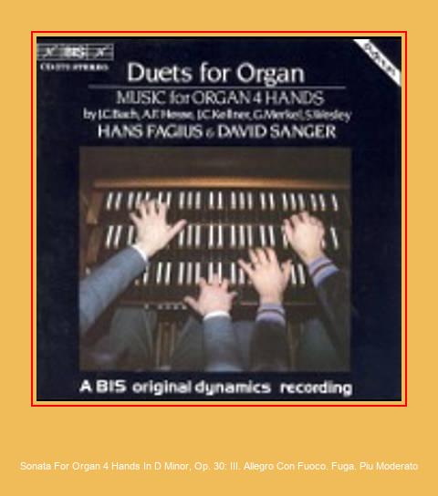 Sonata For Organ 4 Hands In D Minor, Op. 30: III. Allegro Con Fuoco. Fuga. Piu Moderato Samsung Ringtone Lae alla tasuta