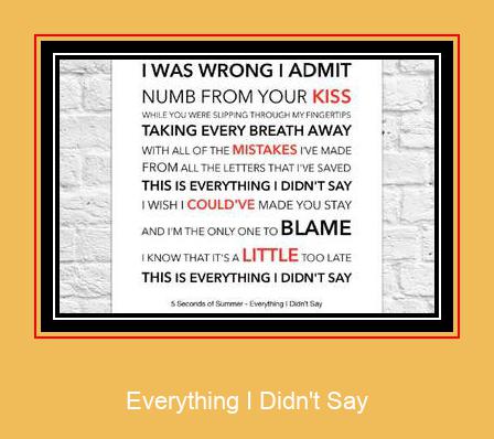 Everything I Didn't Say சாம்சங் ரிங்டோன் பதிவிறக்க இலவச