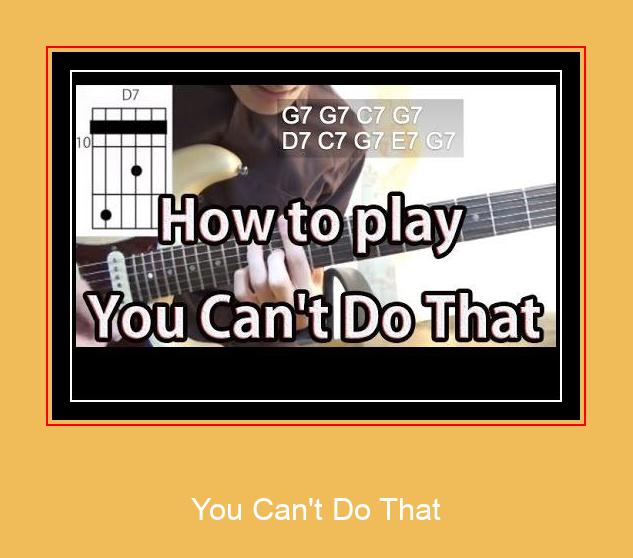You Can't Do That Nhạc chuông Samsung Tải miễn phí