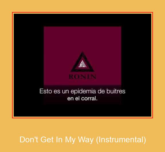 Don't Get In My Way (Instrumental) Samsung-Klingelton kostenlos herunterladen