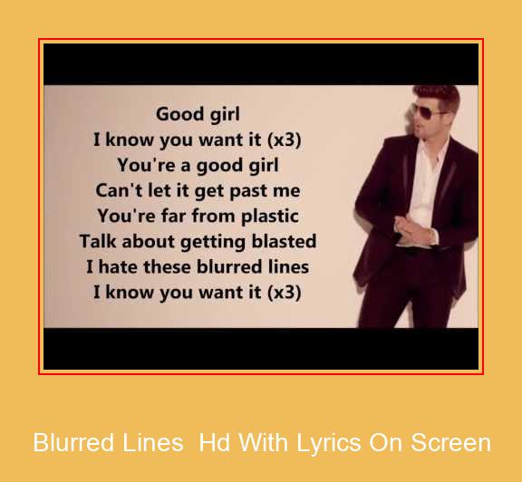Blurred Lines  Hd With Lyrics On Screen Samsung Ringtone Stiahnite si zadarmo