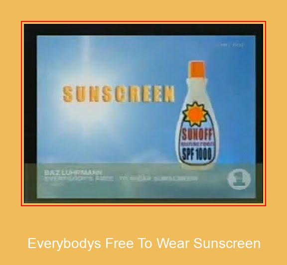 Everybodys Free To Wear Sunscreen Samsung Ringtone הורדה חינם - -