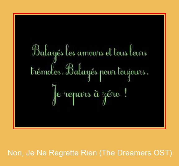 Non, Je Ne Regrette Rien (The Dreamers OST) Samsung Ringtone Download GRATIS
