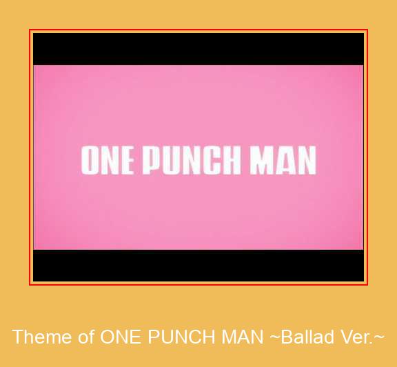 Theme Of ONE PUNCH MAN ~Ballad Ver.~ 삼성 벨소리 다운로드 무료