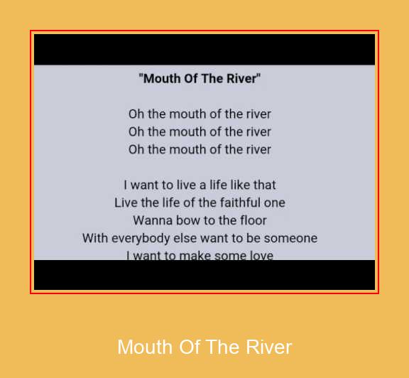 Mouth Of The River ดาวน์โหลด Ringtone Samsung ฟรี
