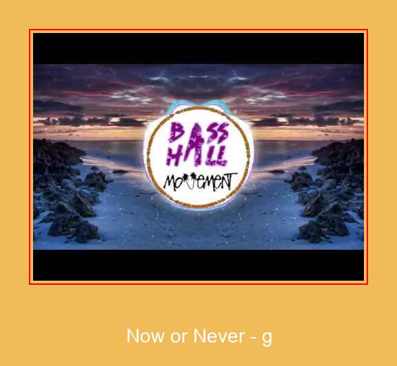 Now Or Never - G 삼성 벨소리 다운로드 무료